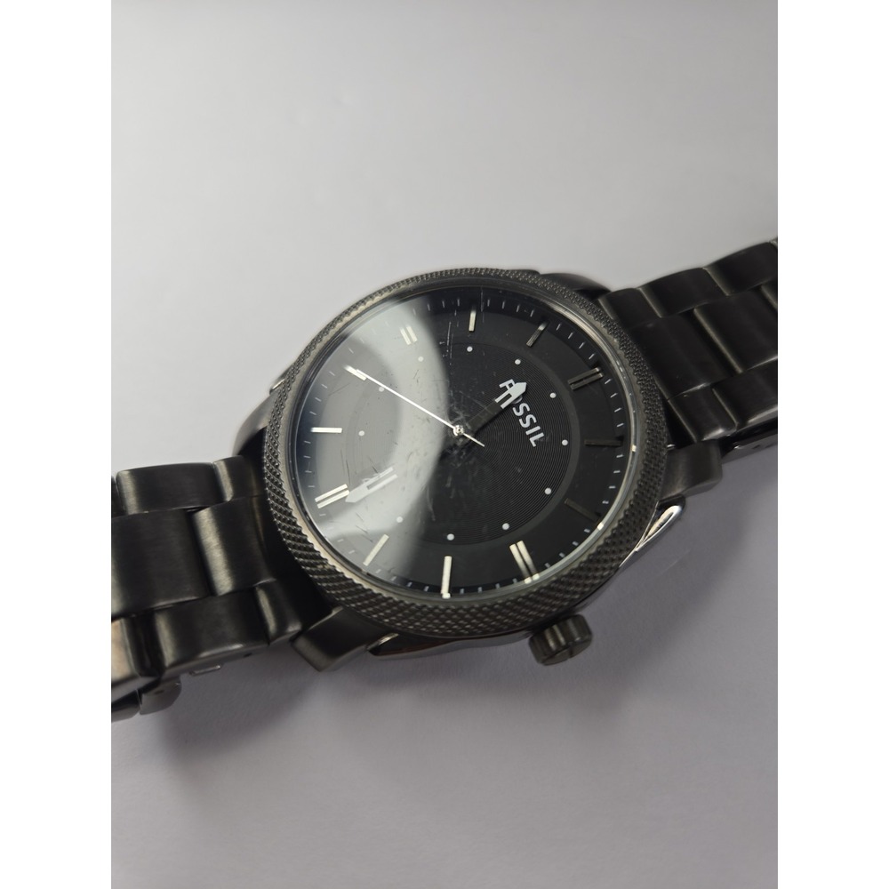 Fossil Machine FS4774 Men Smoke Stainless Steel Analog Dial Quartz Watch - Picture 3 of 5